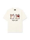 Áo Thun Relaxed Fit Pixel Universe Pop Cat