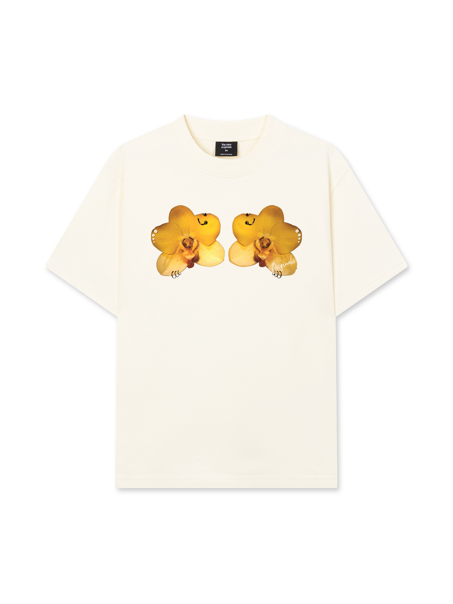 Áo Thun Relaxed Fit Flower Piercing Art