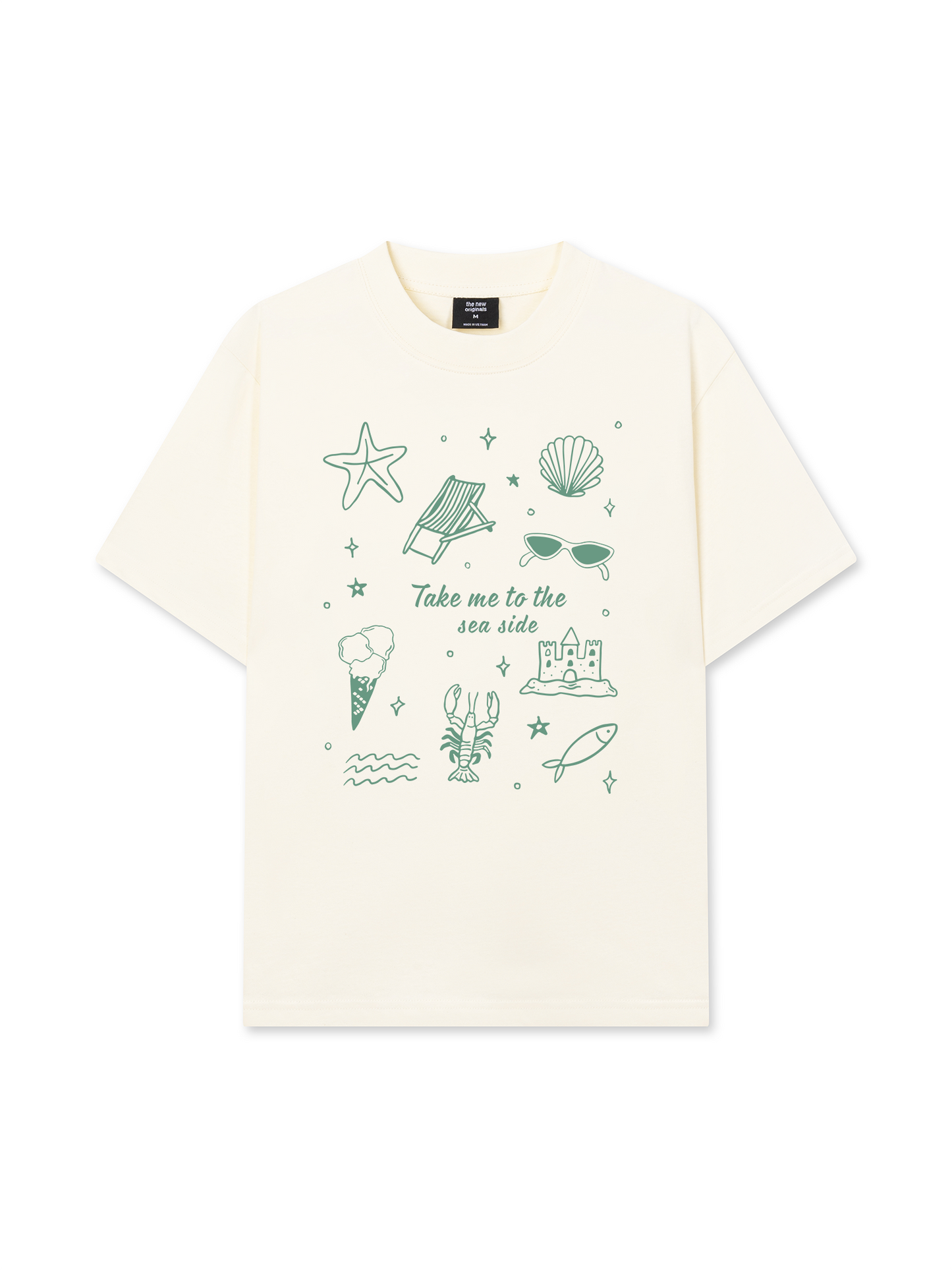 Áo Thun Relaxed Fit Take Me To The Sea Side