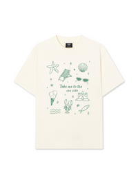 Áo Thun Relaxed Fit Take Me To The Sea Side