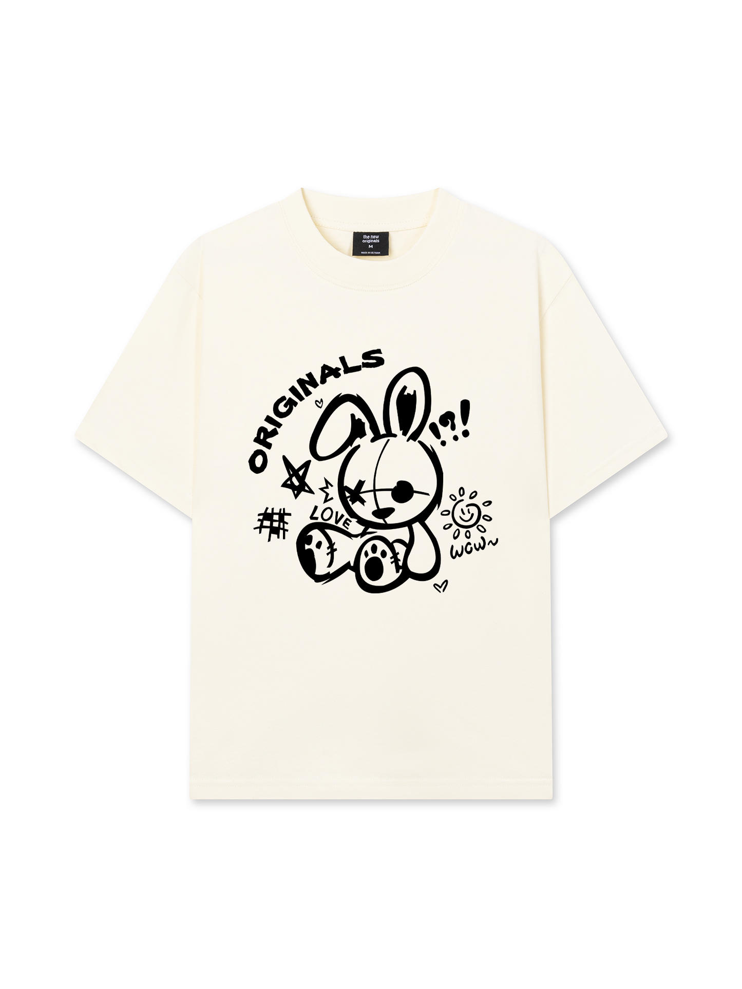 Áo Thun Relaxed Fit Black Rabbit