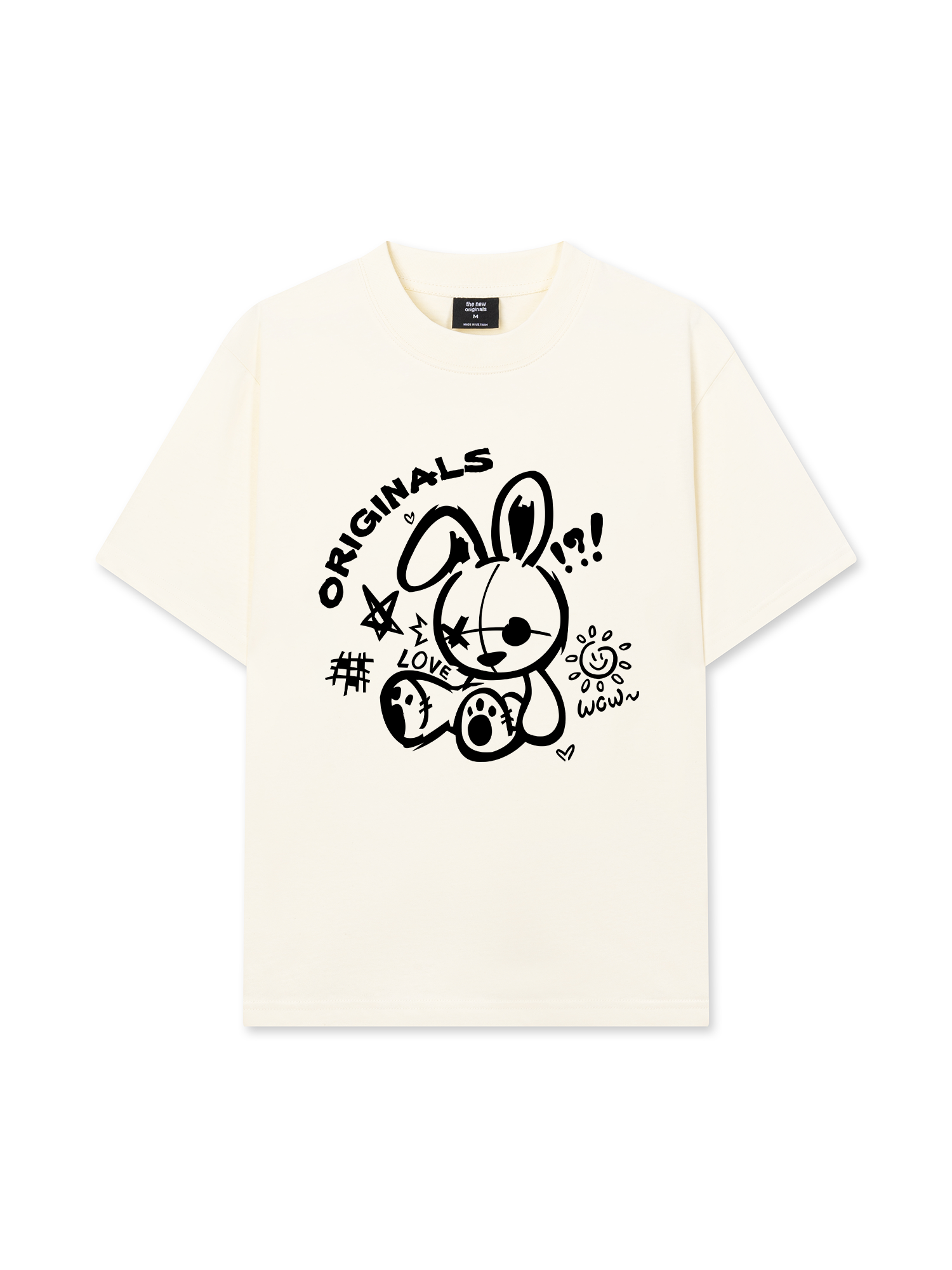 Áo Thun Relaxed Fit Black Rabbit