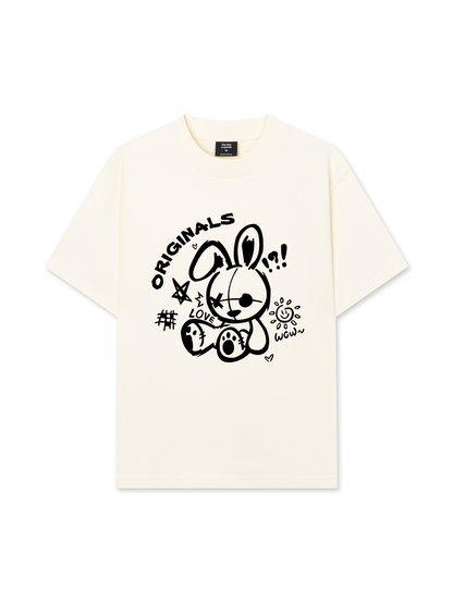 Áo Thun Relaxed Fit Black Rabbit