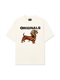 Áo Thun Relaxed Fit  Retro Leopard Dashund