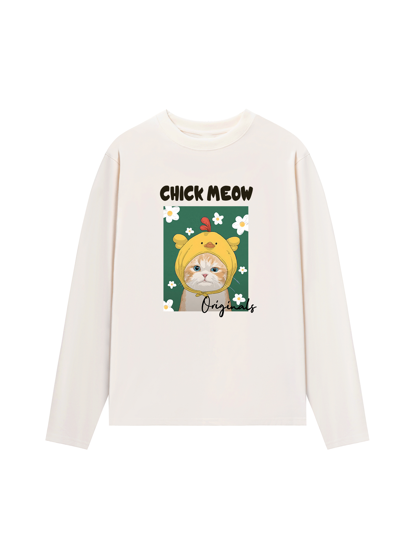 Áo Thun Dài Tay Chick Meow