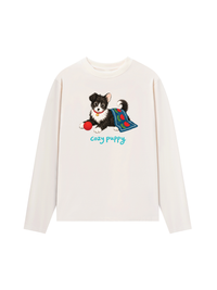 Áo Thun Dài Tay Cozy Puppy Tulip