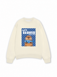 Áo Sweater Nỉ Hai Da Animal Cute Beaver