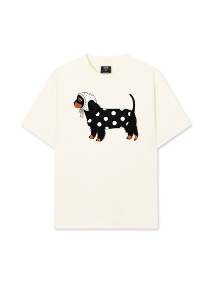Áo Thun Relaxed Fit Cute Dotty Puppy