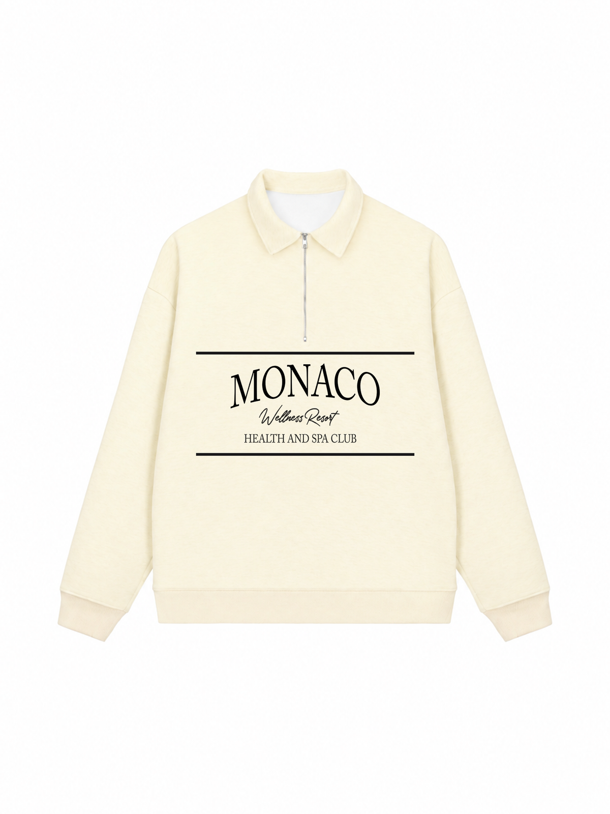 Áo Sweater Polo Nỉ Hai Da MONACO
