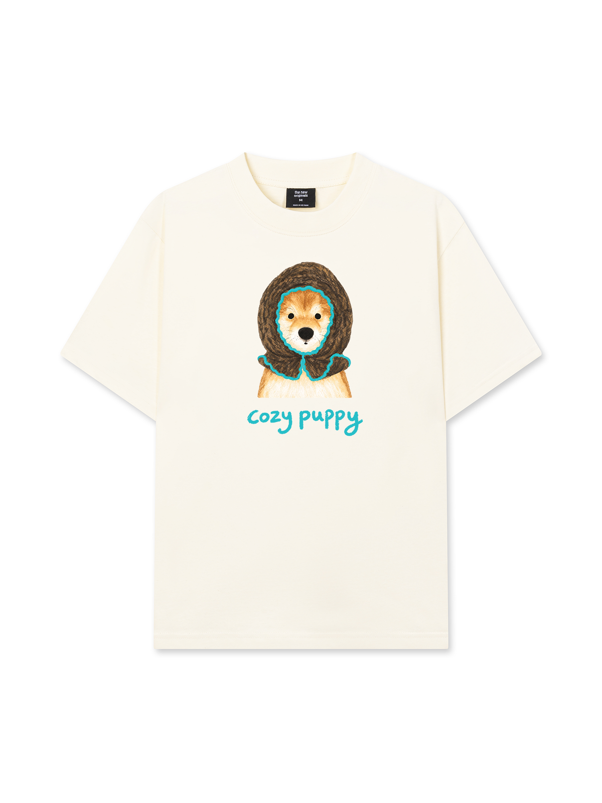 Áo Thun Relaxed Fit Blue Tiffany Cozy Puppy