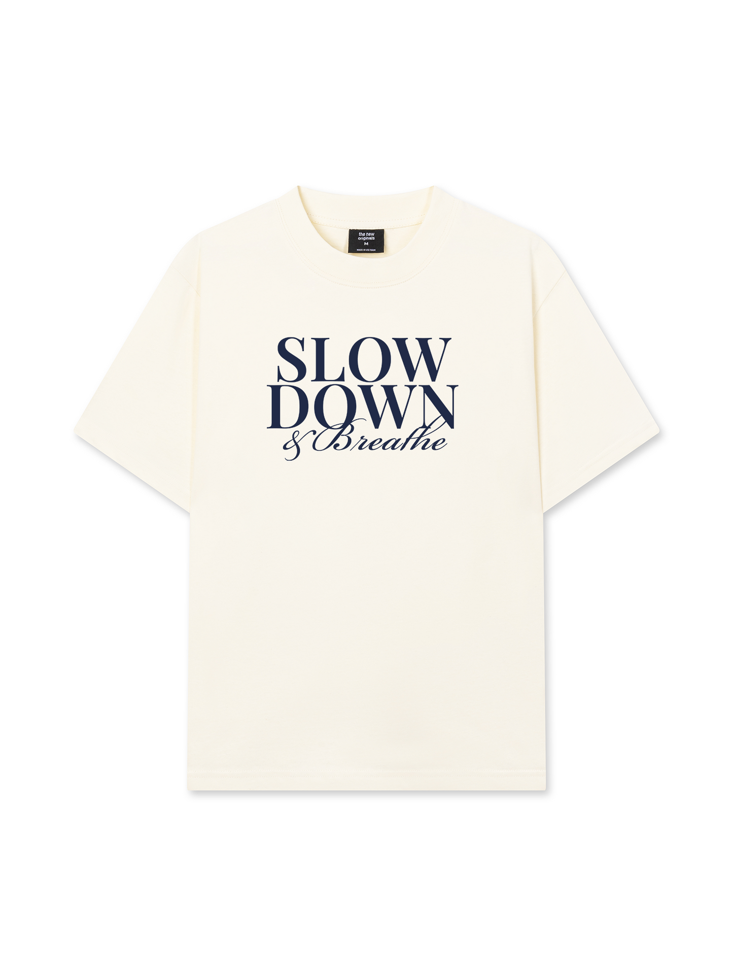 Áo Thun Relaxed Fit Slow Down & Breathe