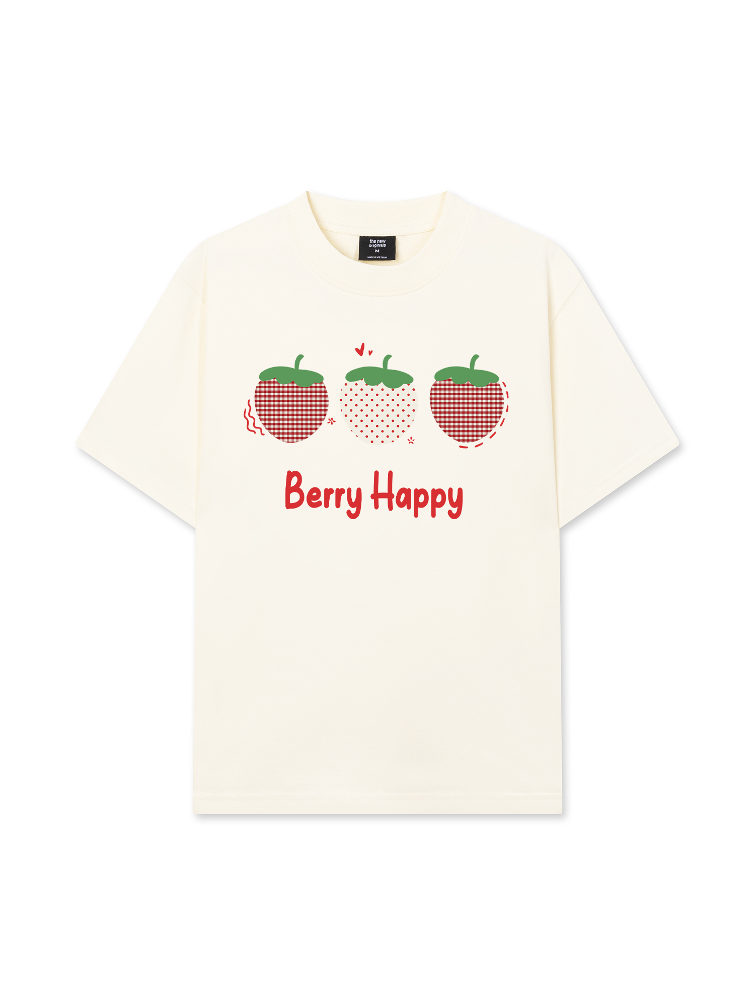 Áo Thun Relaxed Fit Daily Cuties Berry Happy