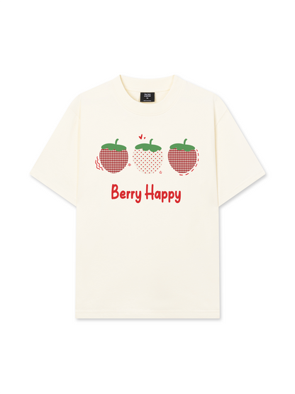 Áo Thun Relaxed Fit Daily Cuties Berry Happy