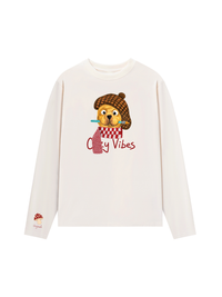 Áo Thun Dài Tay Cozy Vibes Puppy