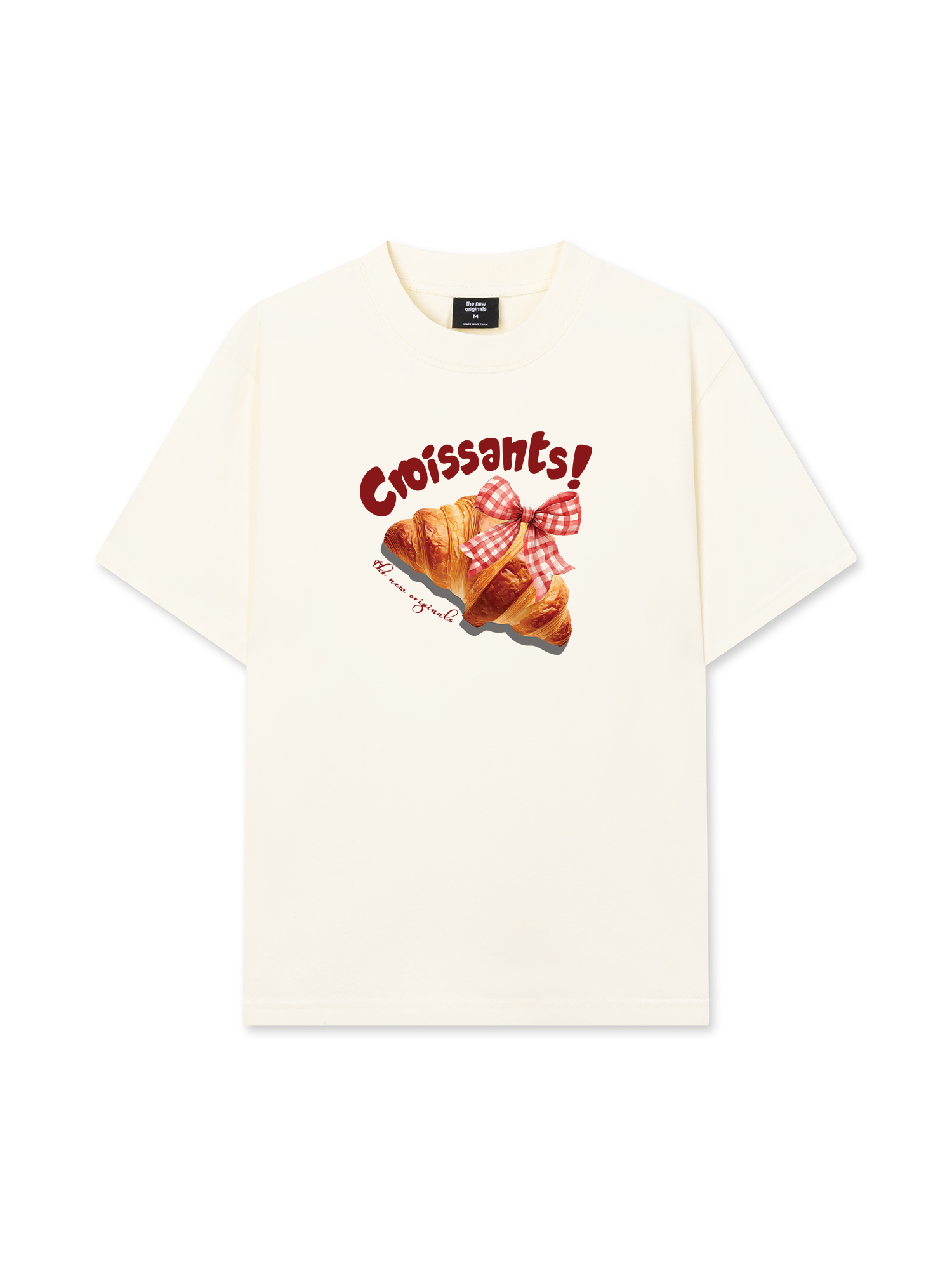Áo Thun Relaxed Fit Sweet Pastry Red Bơ Croissant