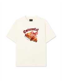 Áo Thun Relaxed Fit Sweet Pastry Red Bơ Croissant