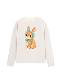 Áo Thun Dài Tay  Blue Tiffany Dotty Bunny