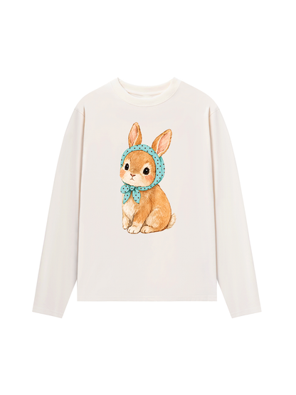 Áo Thun Dài Tay  Blue Tiffany Dotty Bunny