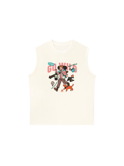 Áo Ba Lỗ Relaxed Fit Go Wild Take A Hike
