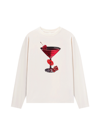 Áo Thun Dài Tay Seductive Night Cherry Goblet