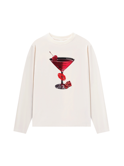 Áo Thun Dài Tay Seductive Night Cherry Goblet