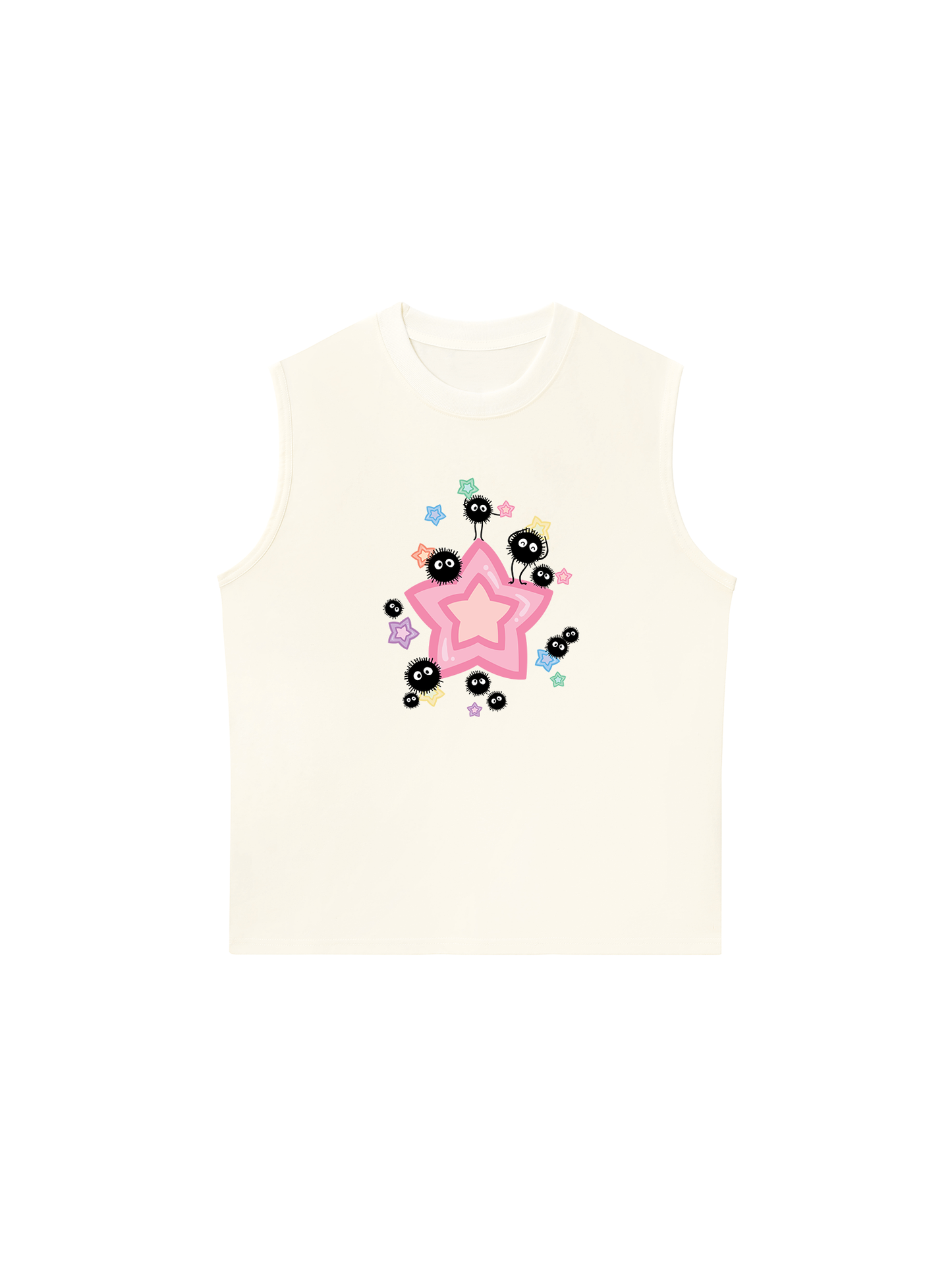 Áo Ba Lỗ Relaxed Fit Japan Spirit Soot Sprites And Candy