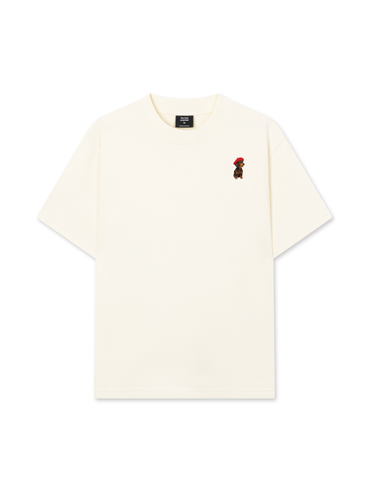 Áo Thun Relaxed Fit Dachshund With Red Beret