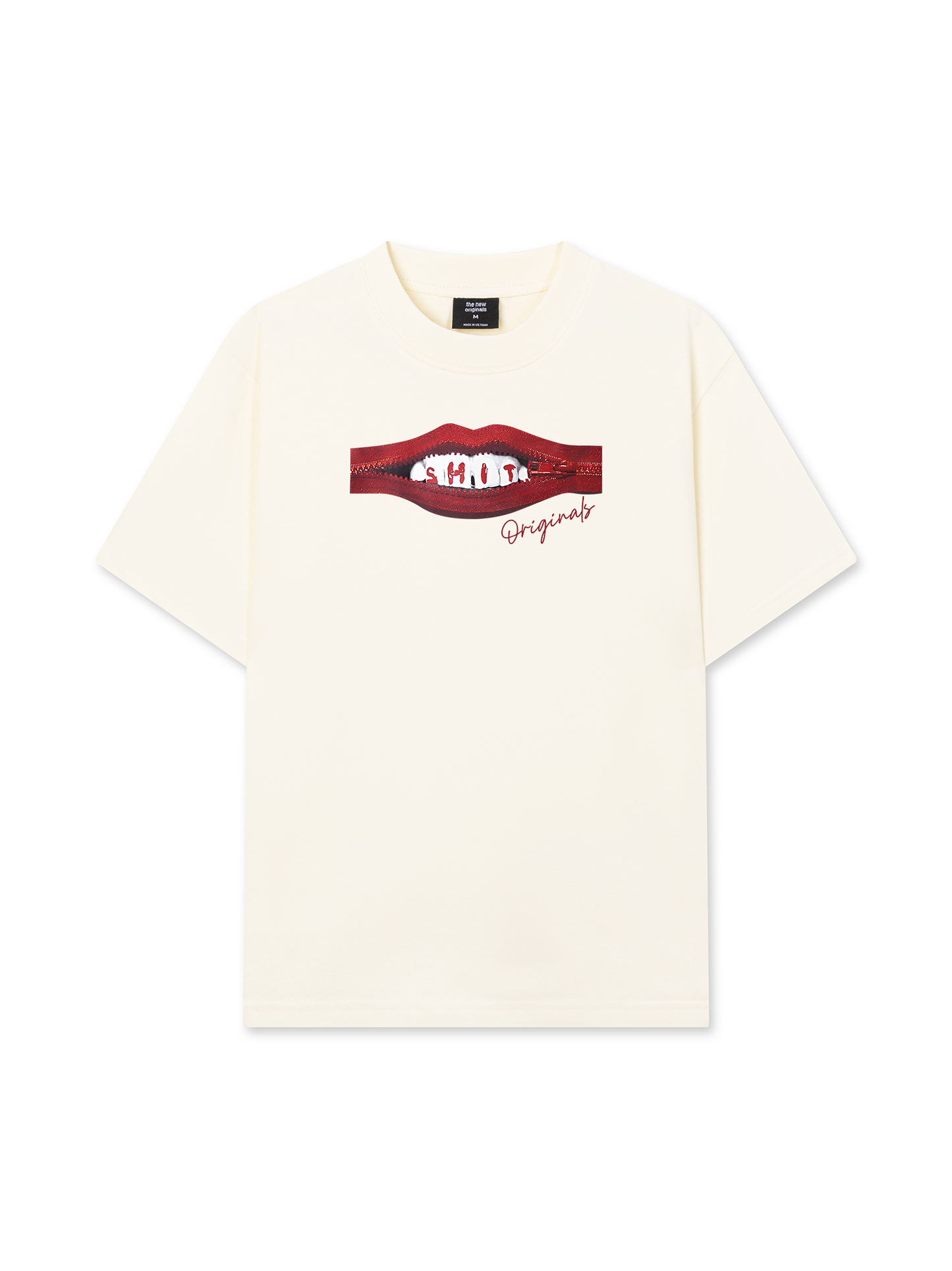 Áo Thun Relaxed Fit Teeth Zip Classic