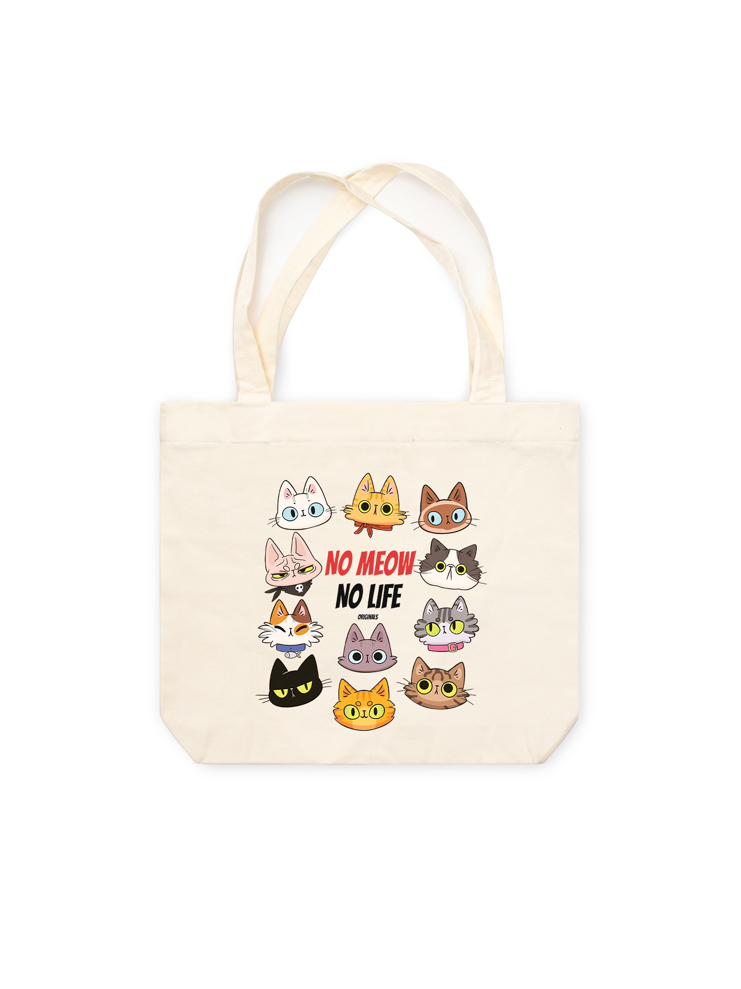 Túi Tote No Meow No Life