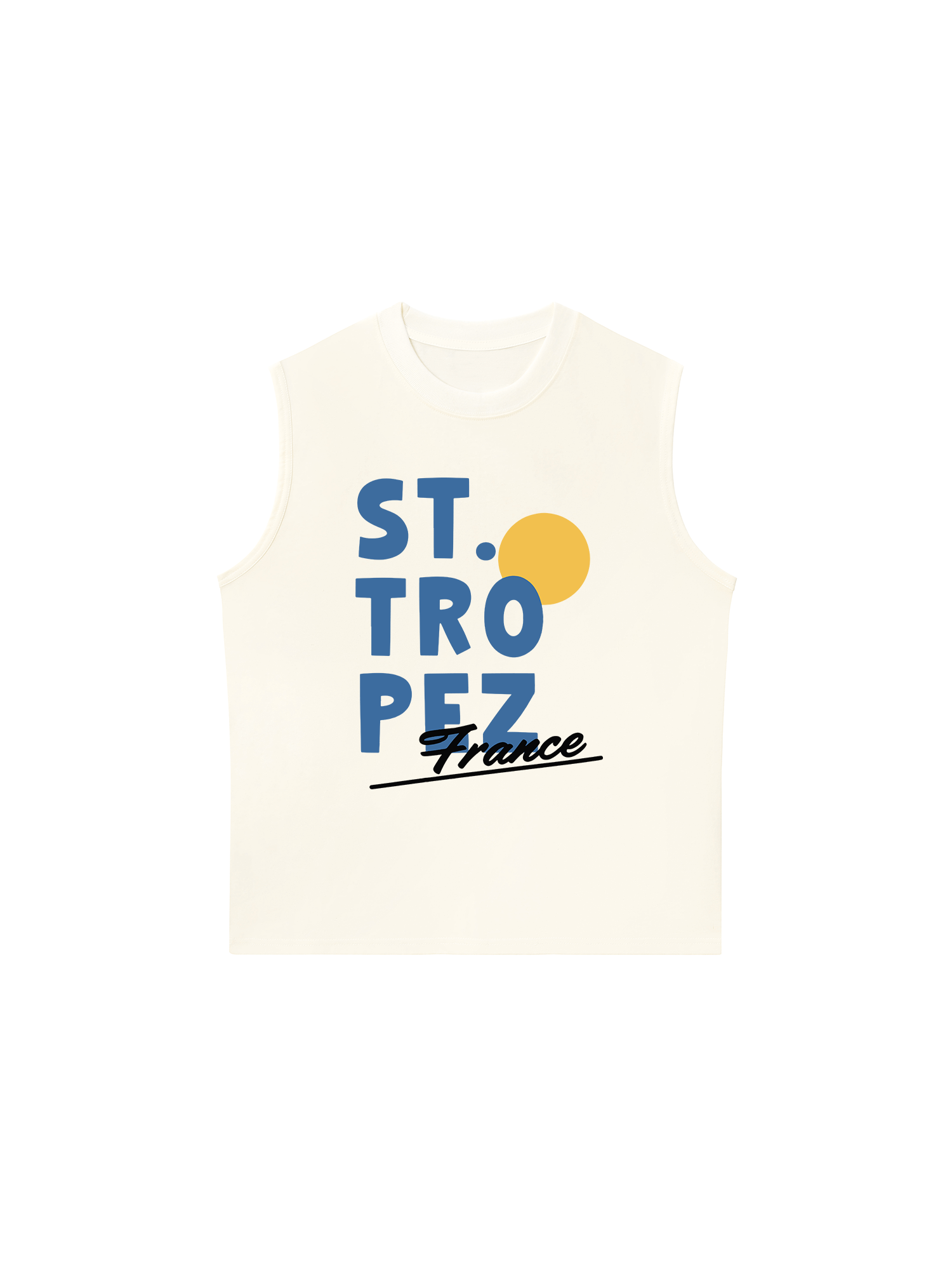 Áo Ba Lỗ Relaxed Fit ST Tropez France