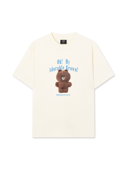 Áo Thun Relaxed Fit Teddy Land Oh My Brown