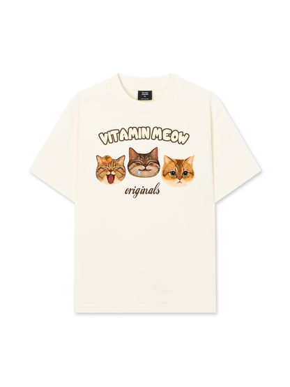 Áo Thun Relaxed Fit Vitamin Meow