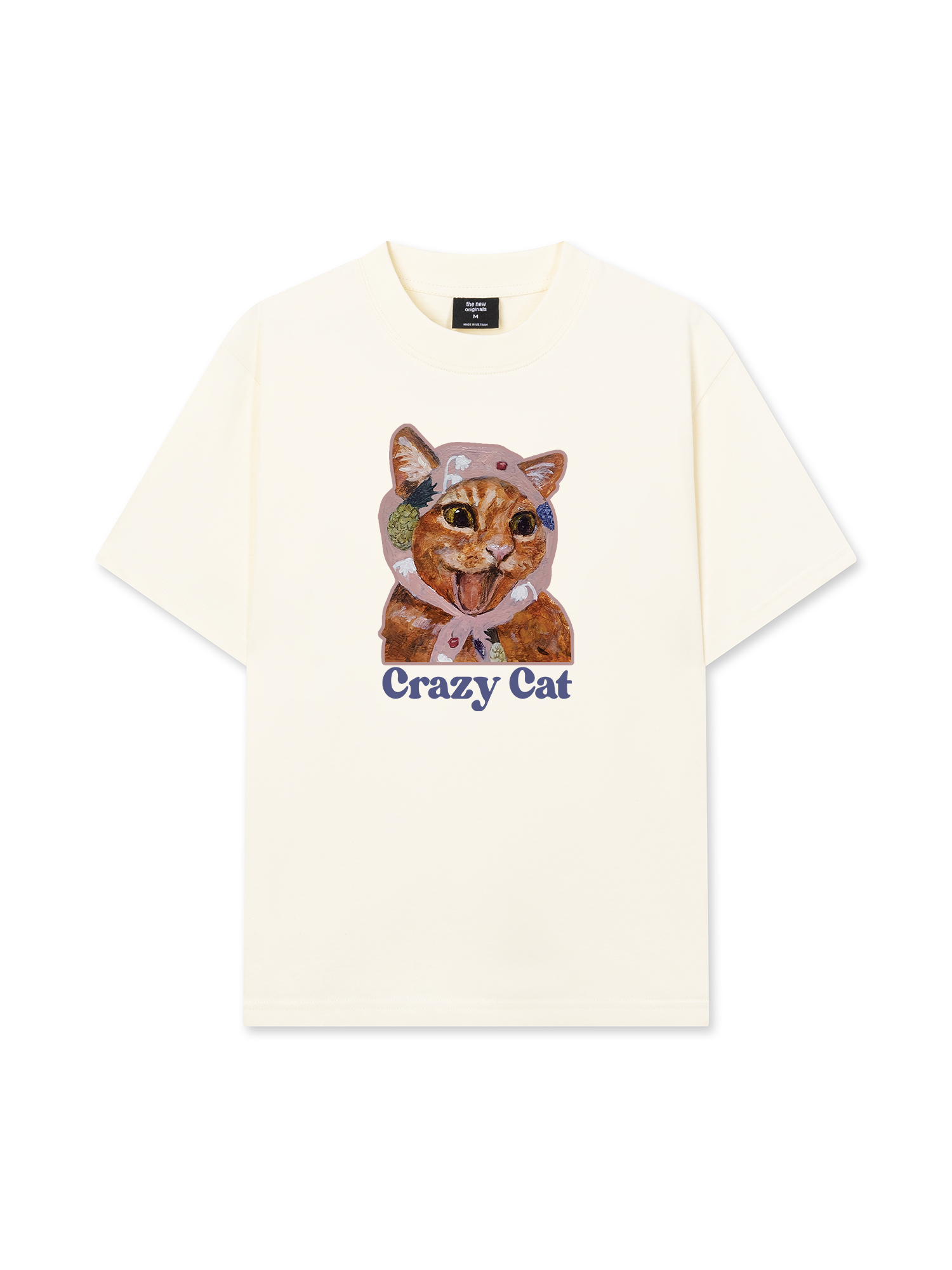 Áo Thun Relaxed Fit Crazy Cat