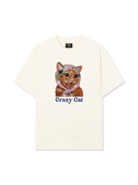 Áo Thun Relaxed Fit Crazy Cat