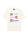 Áo Thun Relaxed Fit Daily Cuties Trio Cat