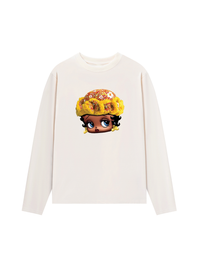 Áo Thun Dài Tay Flower Sun Knit Hat Cartoon Head