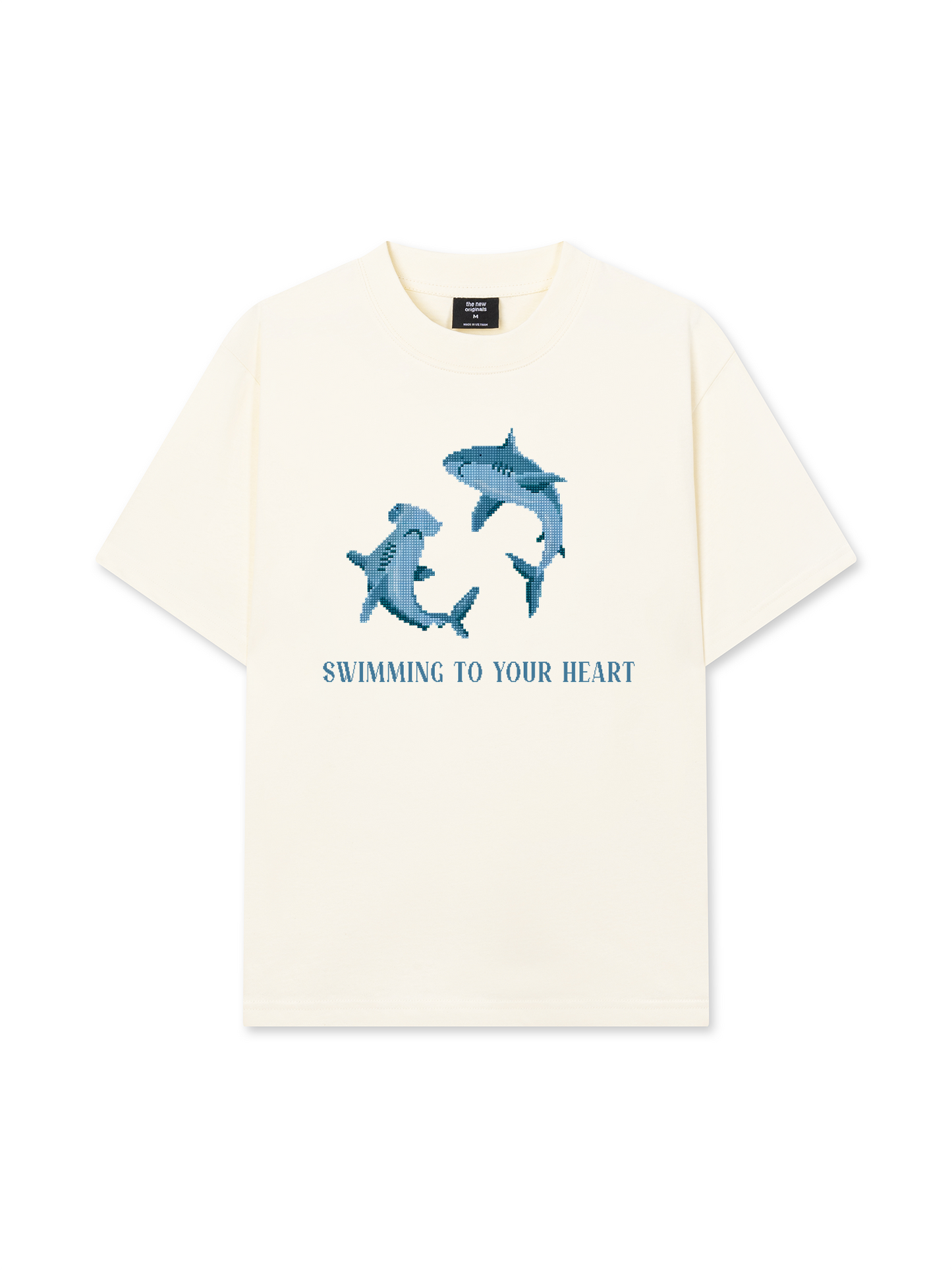 Áo Thun Relaxed Fit Pixel Universe Swimming To Your Heart