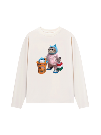 Áo Thun Dài Tay Animal Mood Mommy Meow