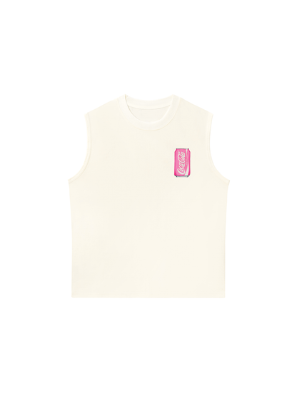 Áo Ba Lỗ Relaxed Fit Summer Vibes Pink Coca Cola