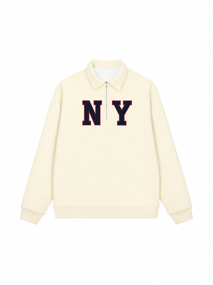 Áo Sweater Polo Nỉ Hai Da NY
