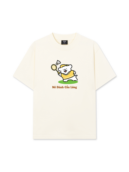 Áo Thun Relaxed Fit Mê Đánh Cầu Lông
