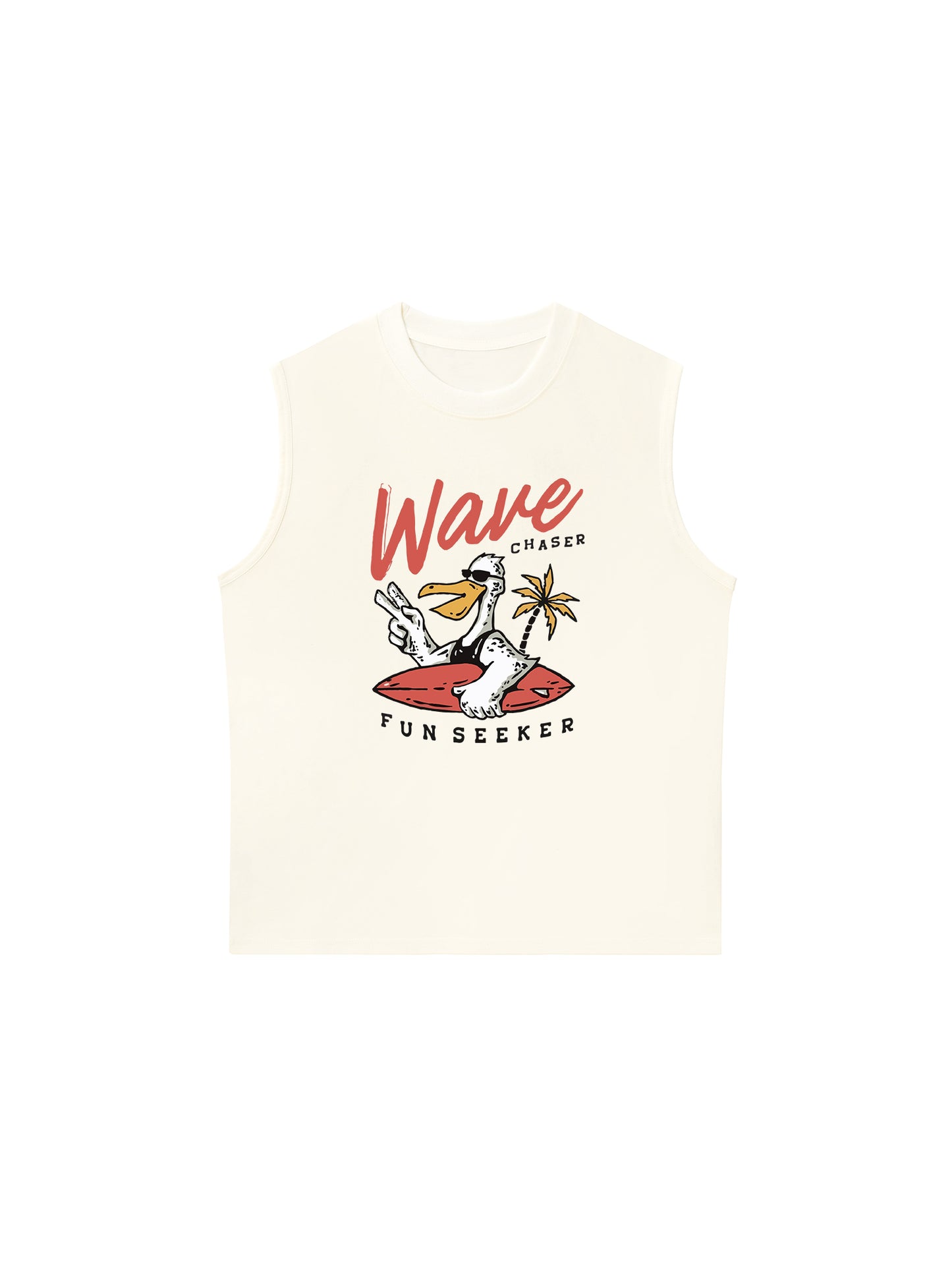 Áo Ba Lỗ Relaxed Fit Ocean Duck Waves