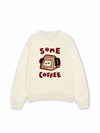 Áo Sweater Nỉ Hai Da Coffee Some Coffee Cute Cat