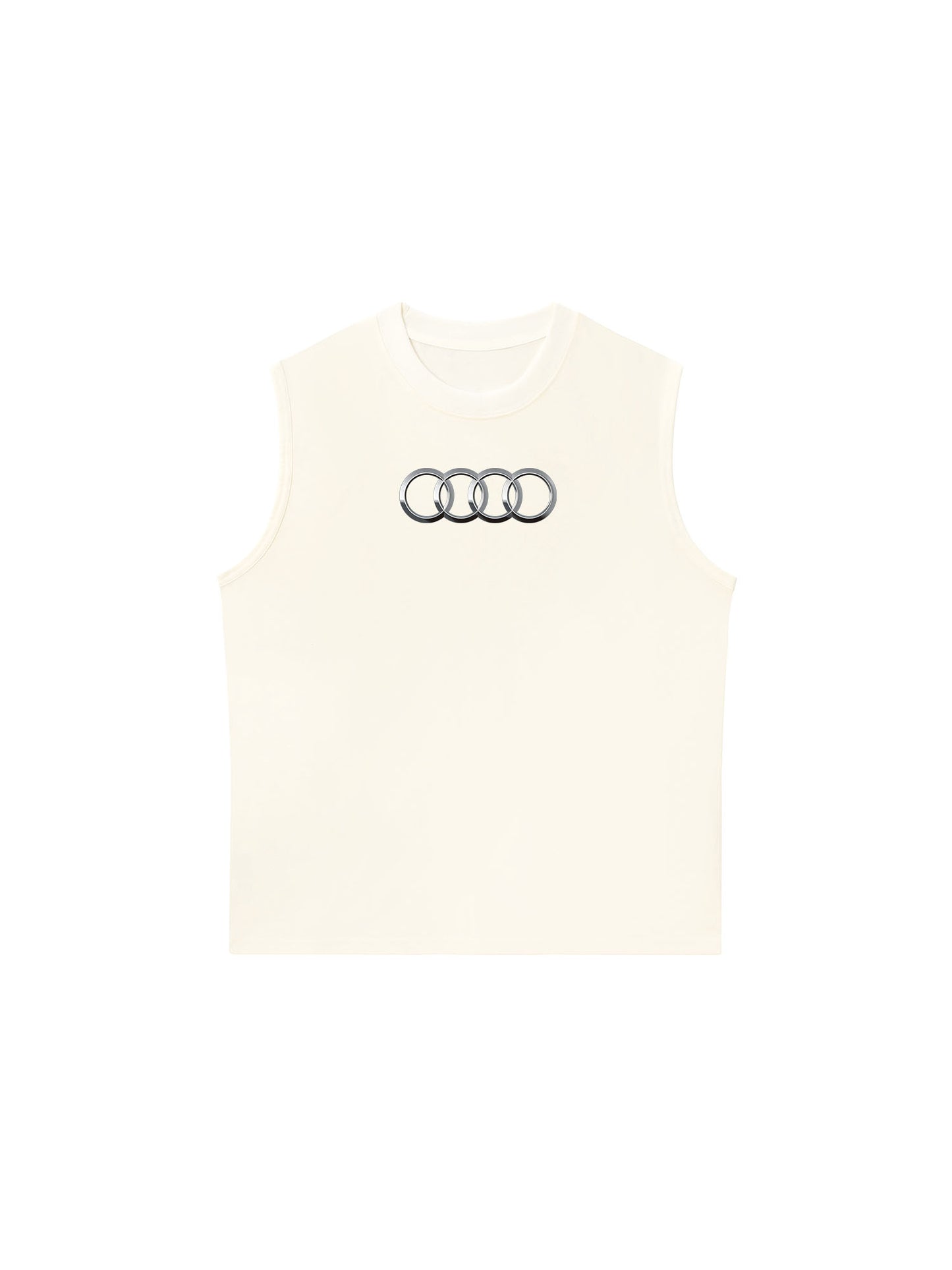 Áo Ba Lỗ Relaxed Fit CAR AUDI Black & White