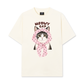 Áo Thun Relaxed Fit Meowy Cat Pink Polka