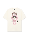 Áo Thun Relaxed Fit Meowy Cat Pink Polka