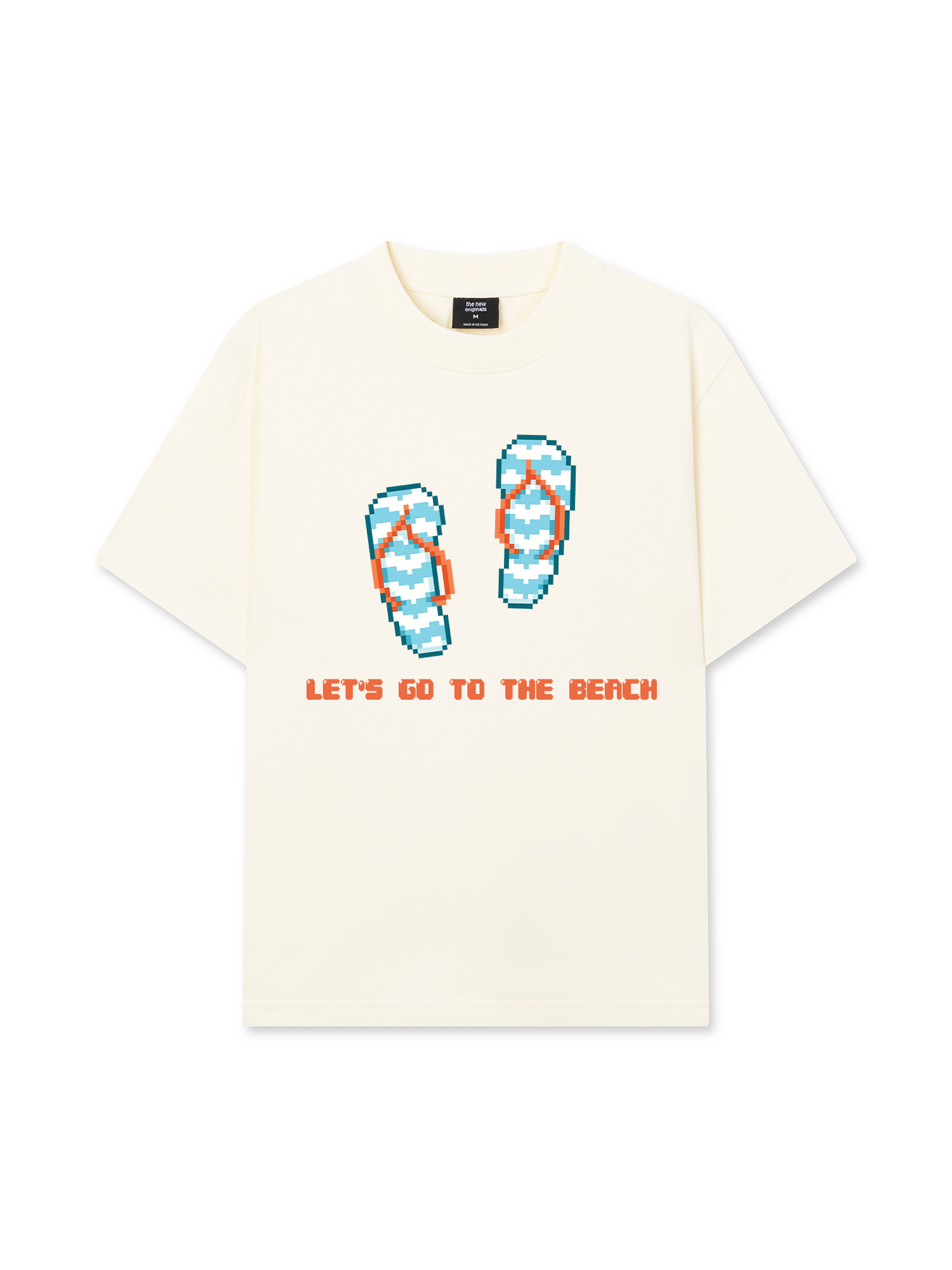 Áo Thun Relaxed Fit Summer Vibes Let's Go To The Beach