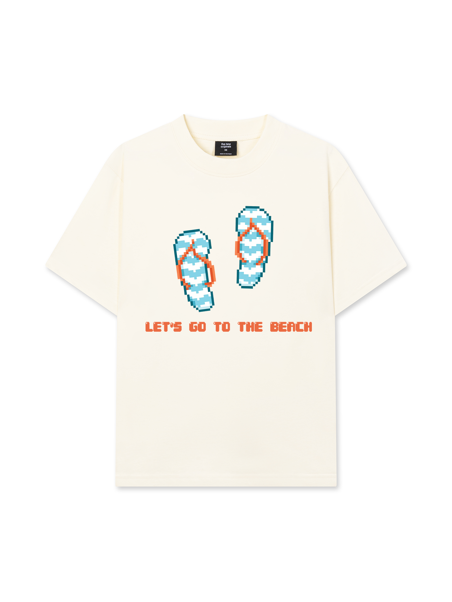 Áo Thun Relaxed Fit Summer Vibes Let's Go To The Beach