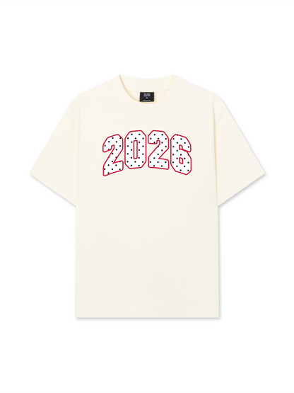 Áo Thun Relaxed Fit Cute 2026 Pink Dots