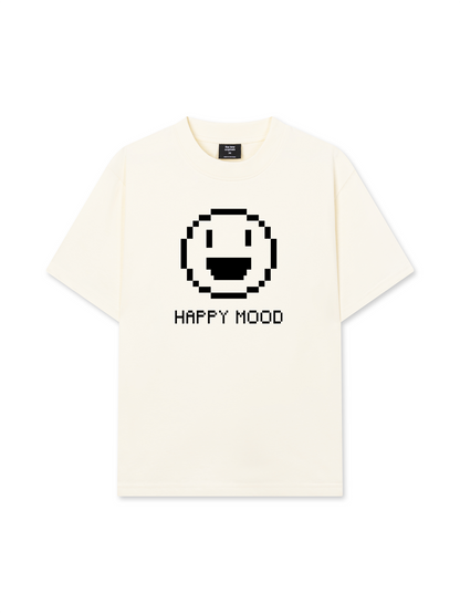 Áo Thun Relaxed Fit Pixel Universe Happy Mood